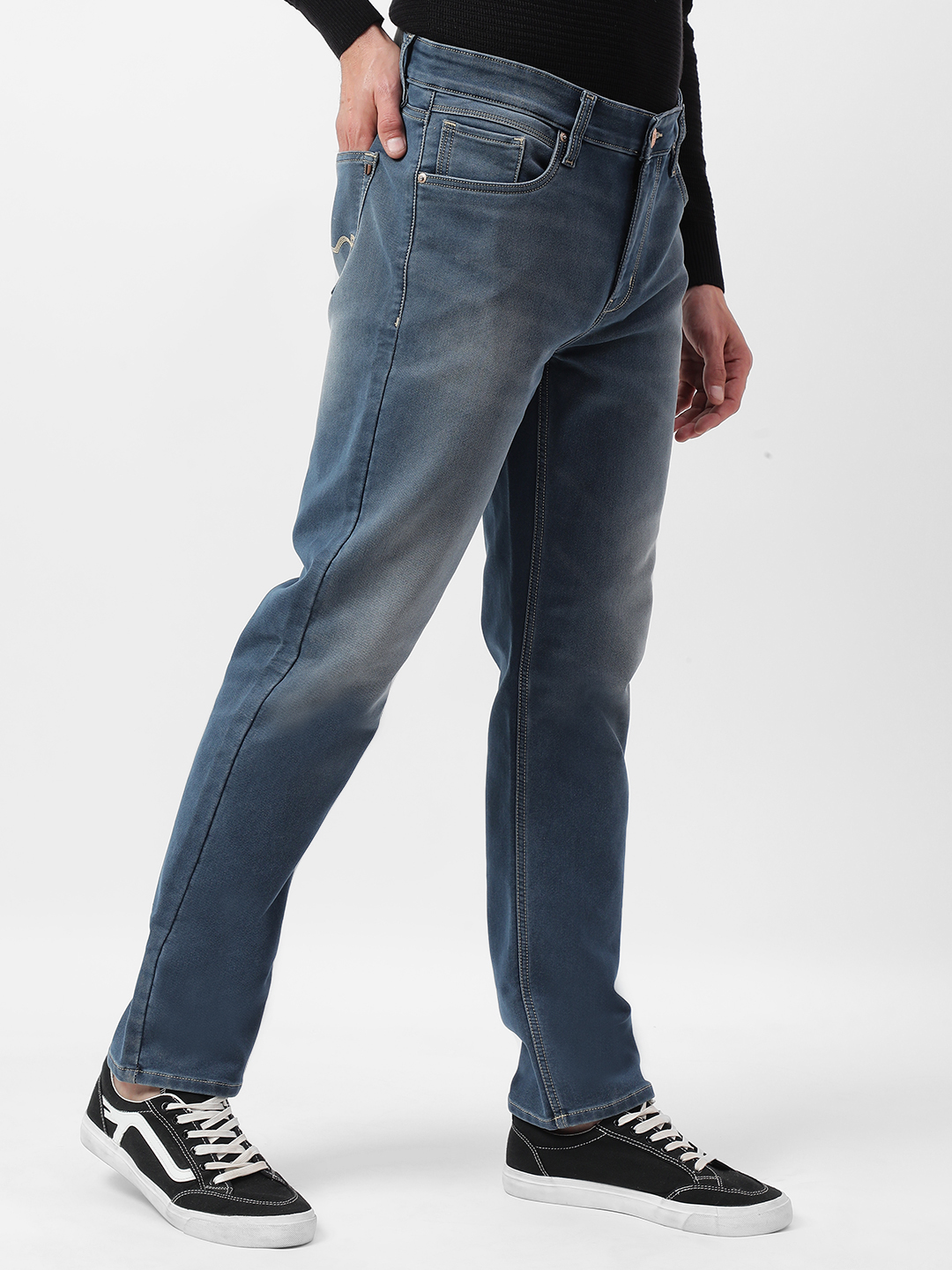 Numero Uno Men Faded Blue Jeans